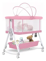 Comprar Moisés Para Bebé, 3 En 1, Color Rosa, Moisés De Noche