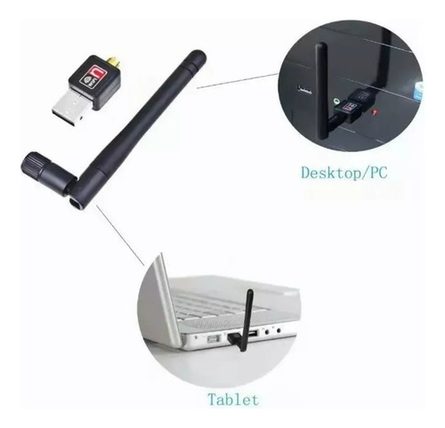 Adaptador Antena Wifi Usb Tarjeta De Red Inalámbrica 300mbps