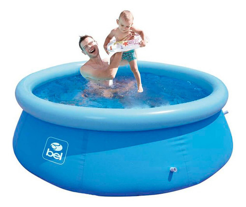 Piscina Inflável 1.000 L 168x51 Cm Azul Com Bomba Bel Lazer
