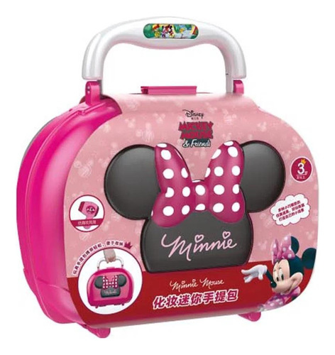 Maleta Minnie Cabeleireira Com 7 Acessórios Multikids.