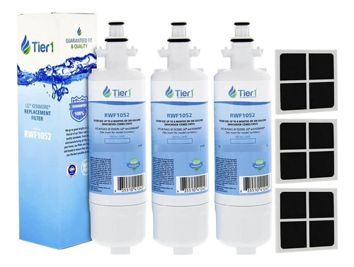 Filtro Agua Y Aire Refrigerador Combo Tier1 Color Blanco
