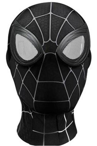 The Amazing Spider-man Halloween Cosplay Máscara Negro Niños