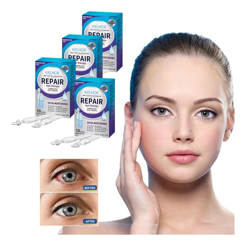 4×gotas Para Ojos Con Visión Borrosa, 18 Ml, Deep Repair