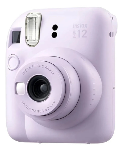 Camera Instax Mini 12 Instantanea 12 Meses C/flash Cor Lilac Purple