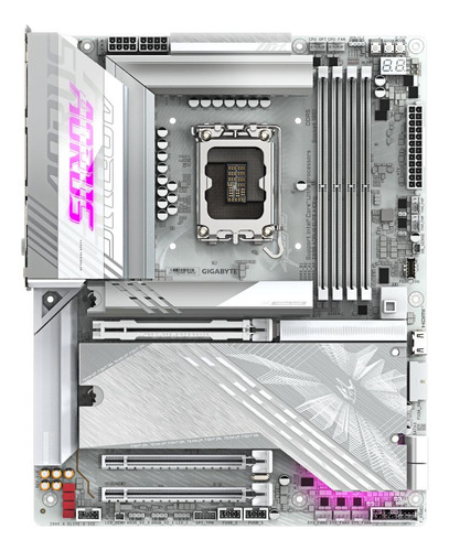 Placa Mãe Gigabyte Z890 Aorus Elite X Ice Lga1851 4xddr5 Atx Cor Branco