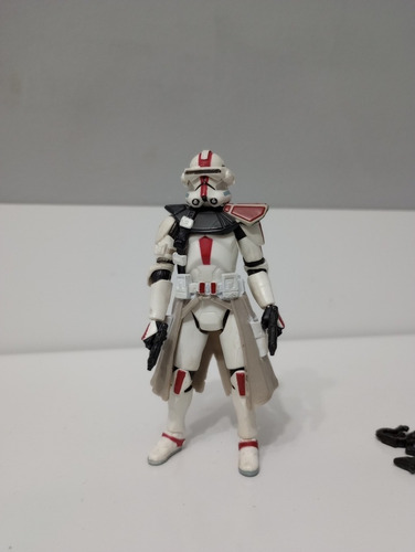 Raro Star Wars Revenge The Sith Clone Commander Red Hasbro . (Usado)