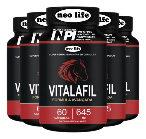 1x Vitalafil 60 Caps Original - Fórmula Avançada - Oficial Vitalafil