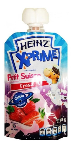Yogurt Heinz Xprime Petit Suisse Fresa E