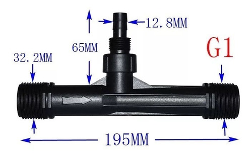 Tubo Venturi 1 Pulgada (1 ) Para Fertilización Automática