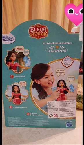 Muñeca Elena De Avalor. Habla! Interactua Con Zuzo!! Nueva