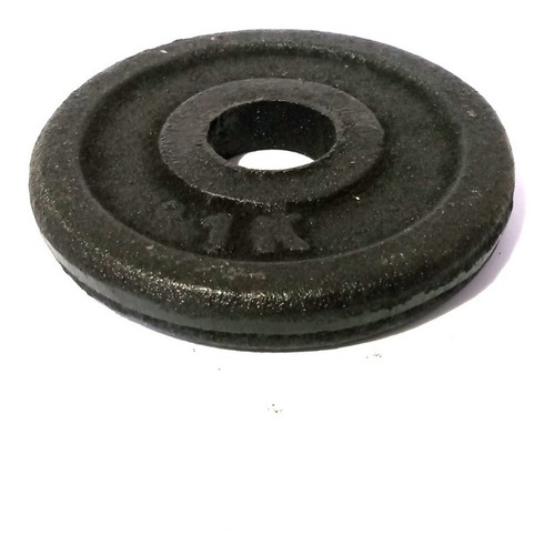 Disco Pesa De Fundición Macizos Para Barra- 1kg Gmp Color Negro