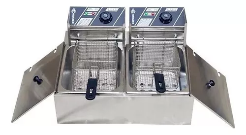 comprar Freidora Electrica Doble Deposito 12l 2500w X2