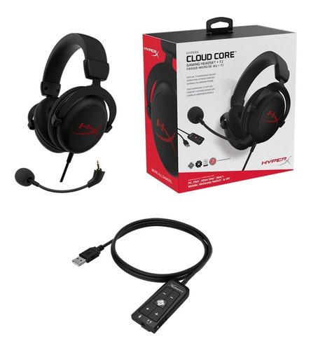 Imagen 7 de 9 de Auricular Hyperx Cloud Core 7.1 Surround Pc Ps4