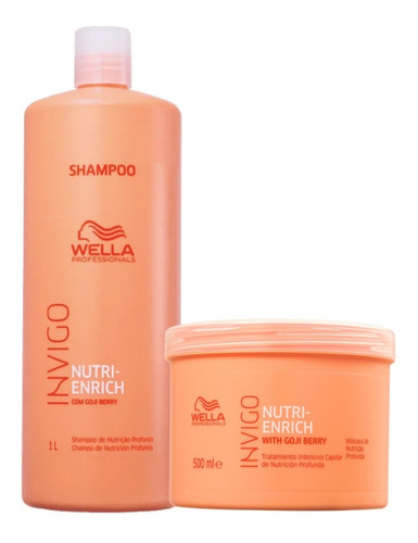 Wella Invigo Nutri-enrich Shampoo 1l + Máscara 500g