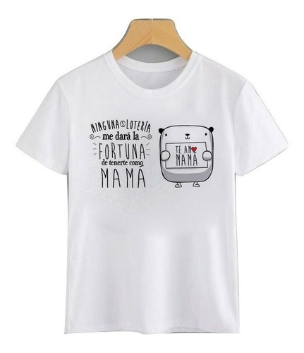 Regalo Día De La Mamá Novedoso Polera Frases Calidad Oferta