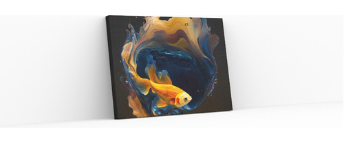 Cuadros Canvas Ideales Para Decorar Comedor Goldfish 120x80