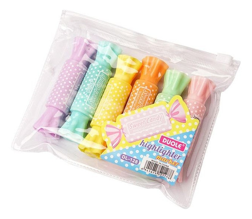 Marca Textos Kawaii Dulce 6pzs Colores Resaltador Plumon