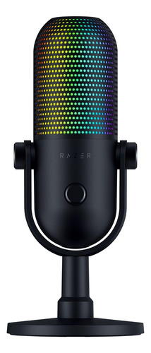 Microfone Usb Razer Seiren V3 Chroma Rgb Com Transmissão E J