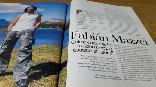 Revista Gente N° 2218 2008 Araceli Gonzalez Fabian Mazzei