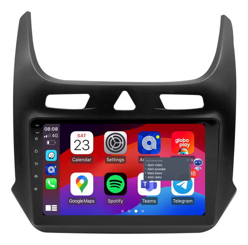 Multimidia Cobalt Lt/ltz 2012/22 9p Android 2gb Carplay Voz