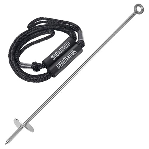 Cyantekoms Sand Boat Anchor,36'' Solid Heavy-duty Shallow Wa