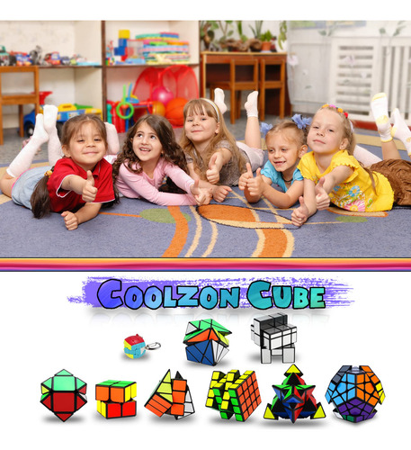 Juego De Cubos Mágicos 9 Unidades, Juguetes Para Todos Color De La Estructura
