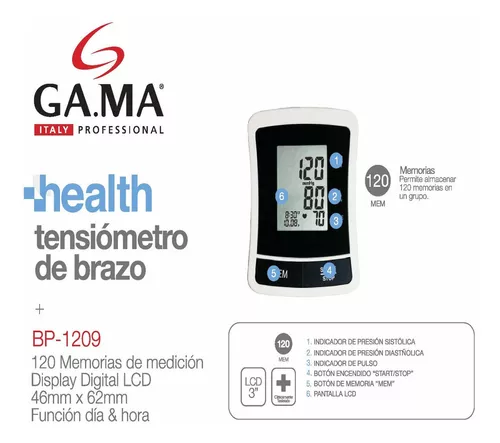 Monitor de Presión Arterial para Brazo con Pantalla LCD Digital de