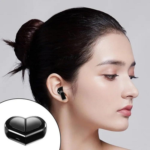 Wireless Earphone, Touchscreen Heart Shaped Ear Buds Y