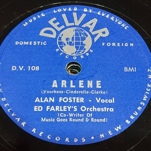 Pasta Alan Foster Ed Farleys Orchestra Delvar C369