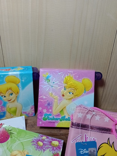 Block De Notas Tinkerbell De Disney Con Monedero Y Stickers (Usado)