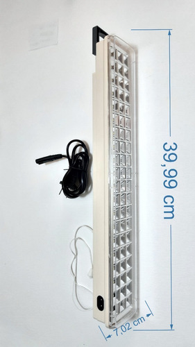 Imagen 5 de 7 de Lampara De Emergencia Led Recargable 60 Leds
