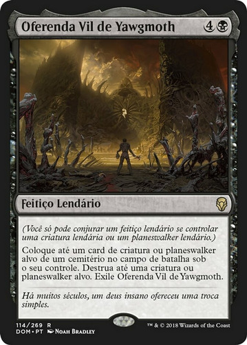 Cartas Magic Yawgmoth's Vile Offering Idioma Portugues Mtg