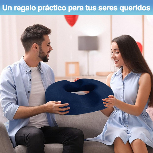 Banna Dona Ortopédica Para Hemorroides Azul Oscuro