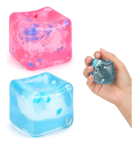 Cubo De Hielo Fidget Toy Sensory Para Estrés 2 Pzas