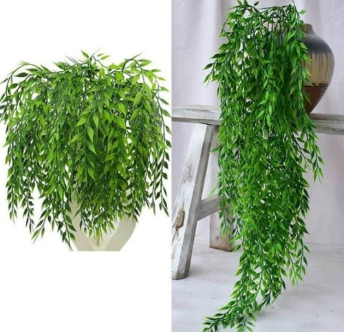 2 Ramas De Follaje Artificial Hojas De Caida Decora