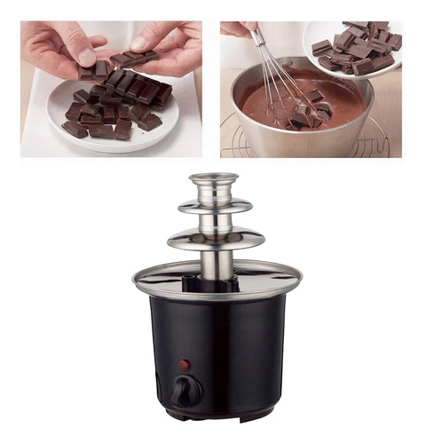 Mini Fuente De Chocolate Enchufe De Ee. Uu. 3 Niveles Fondue