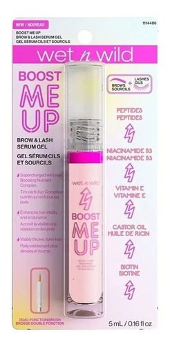 Imagen 2 de 3 de Sérum Para Cejas Y Pestañas Boost Me Up De Wet & Wild