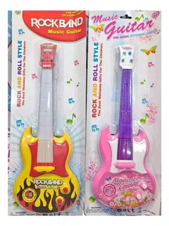 Guitarra Electrica Juguete Didactico Niña Niño Musical Luces