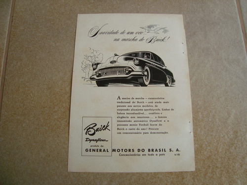 Propaganda Antiga Gm Buick 1952 Chevrolet Ford