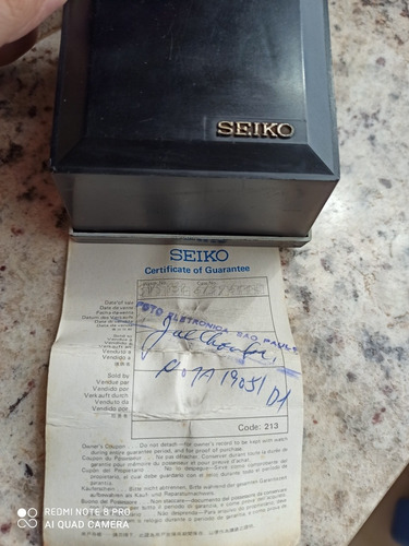 Oportunidade Única Seiko Pogue 6139-6002 C/ Caixa E Certific