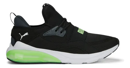 Marca Puma. Calzado negro hombre running. Zapatillas negras hombre.