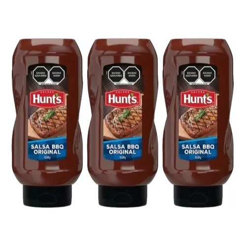 Salsa Bbq Hunt's 3 Pzas De 620 G