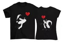 Comprar Playera Dúo Pareja Pepe Le Penélope Enamorados Novios