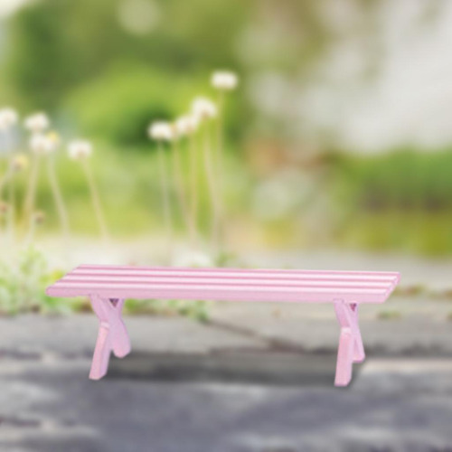 Mini 1:12 Escala Muebles De Casa De Muñecas Escritorio Rosa