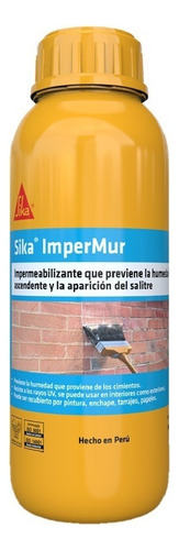 Resina de umidade e salitre Sika Impermur 1 L