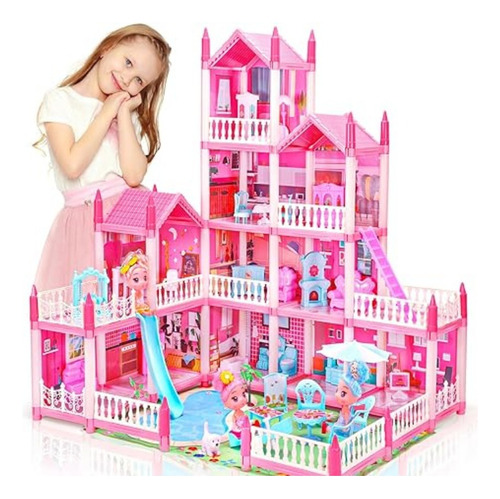 Casa De Muñecas 11 Habitaciones 4 Pisos Doll Dreamhouse 2023