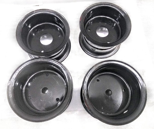 Kit 4 Pneus + Rodas + Camaras Mini Quadriciclo 49cc