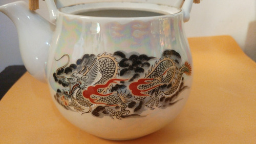 Tetera Dragon Oriental Vintage Japon Porcelana Tornasol