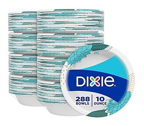 Todos Los Días Dixie Papel Desechable Cuencos, 10 Oz, Impres