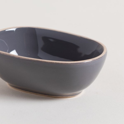 Bowl Compotera Chico Zarzis Gris Oscuro Brillante